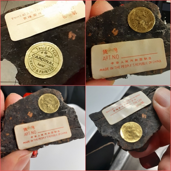 Vintage/Antique Cardinal Hand Carved & Painted Wood - Picture 13 of 13